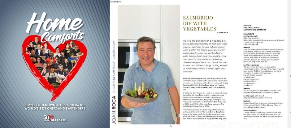 A taste of Home Comforts: Joan Roca’s Salmorejo Dip with Vegetables